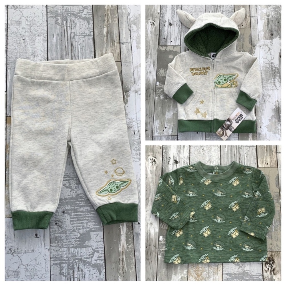 NWT Star Wars Child Ear Hoodie Sweatshirt Jacket Shirt Sweatpant Pant Outfit Set